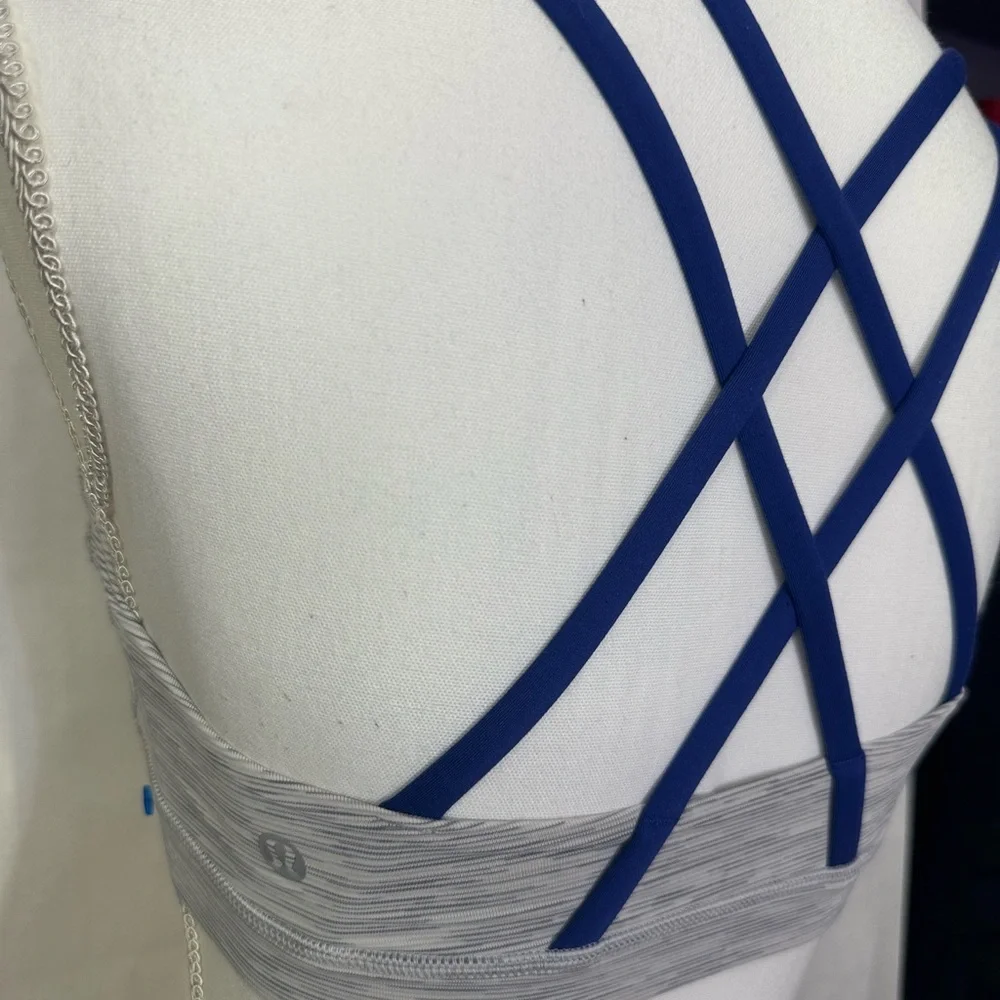 Lululemon Athletica Black Striped Sports Bra - Picture 3 of 6